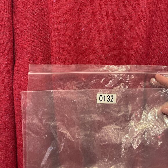 NWOT Isaac Mizrahi Live Red Sparkle Cardigan Tank Set 5X Plus Acrylic/Nylon Blen - Picture 13 of 13